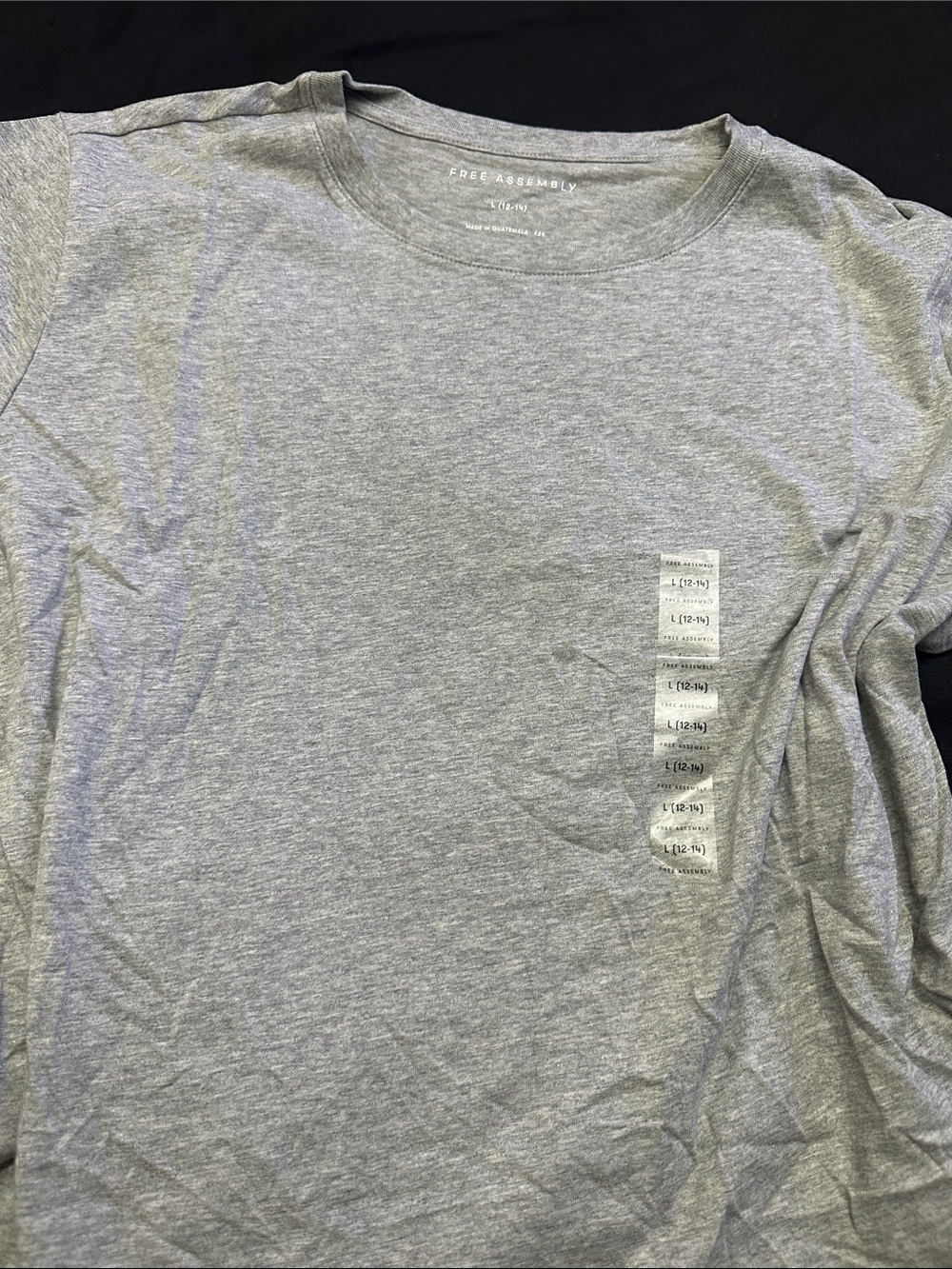 Free Assembly Men's Long Sleeve Crewneck Tee — Heather Gray